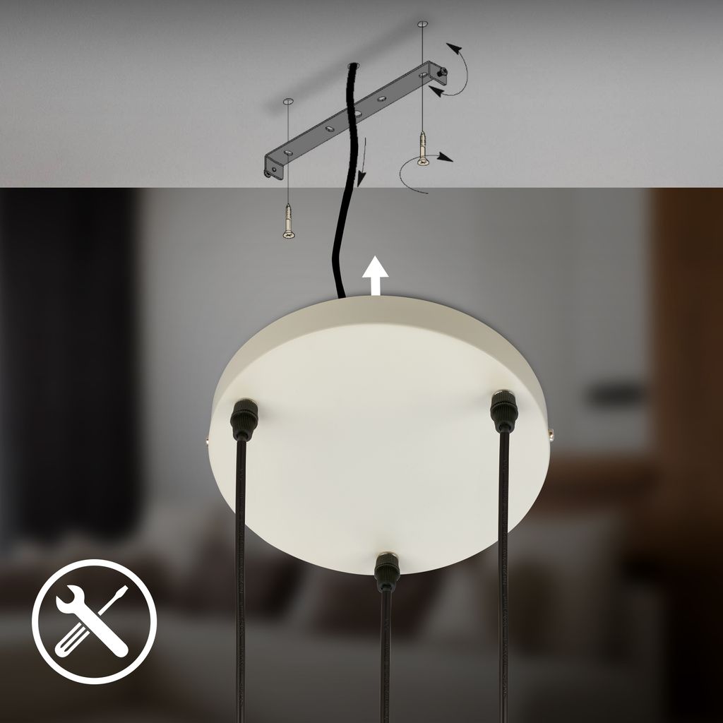 Ida Pendant Light - GU10 Socket, Max. 9W, Height-Adjustable, Coffee-Warm Grey
