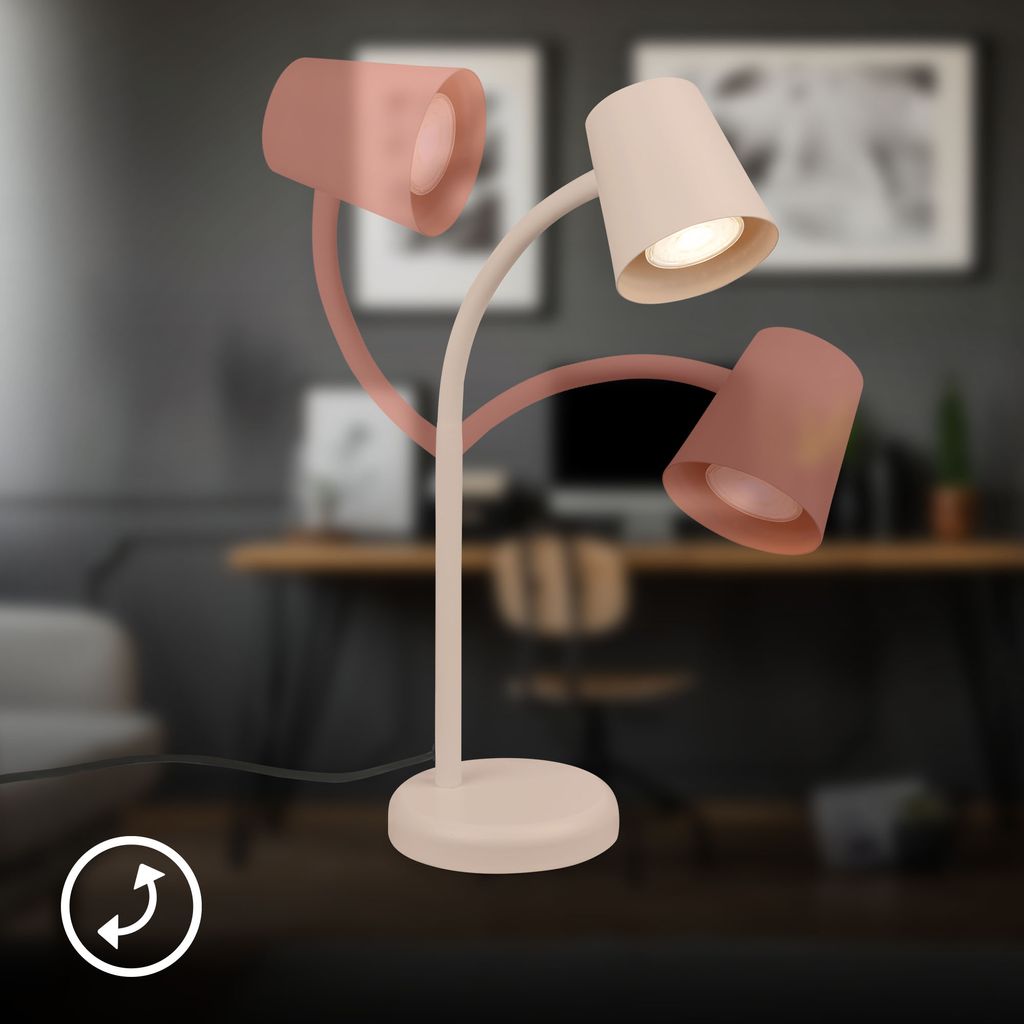 Schreibtischlampe Tischlampe Leselampe Kabelschalter Schwenkbar Büro 4