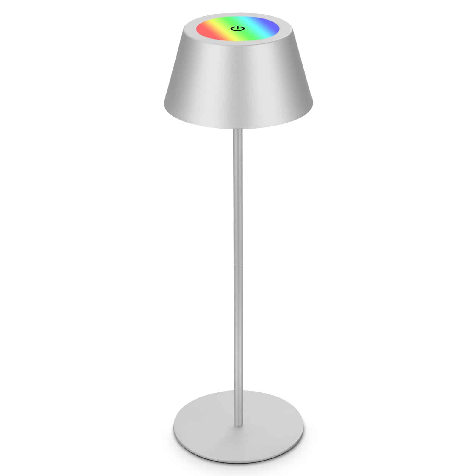 LED RGB Akku-Tischleuchte 38 cm 2W 200lm chrom