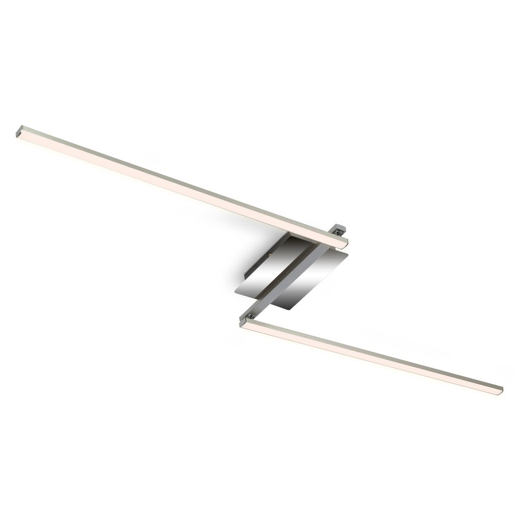 LED Deckenleuchte, 143,6 cm, 12 W, Alu-Chrom