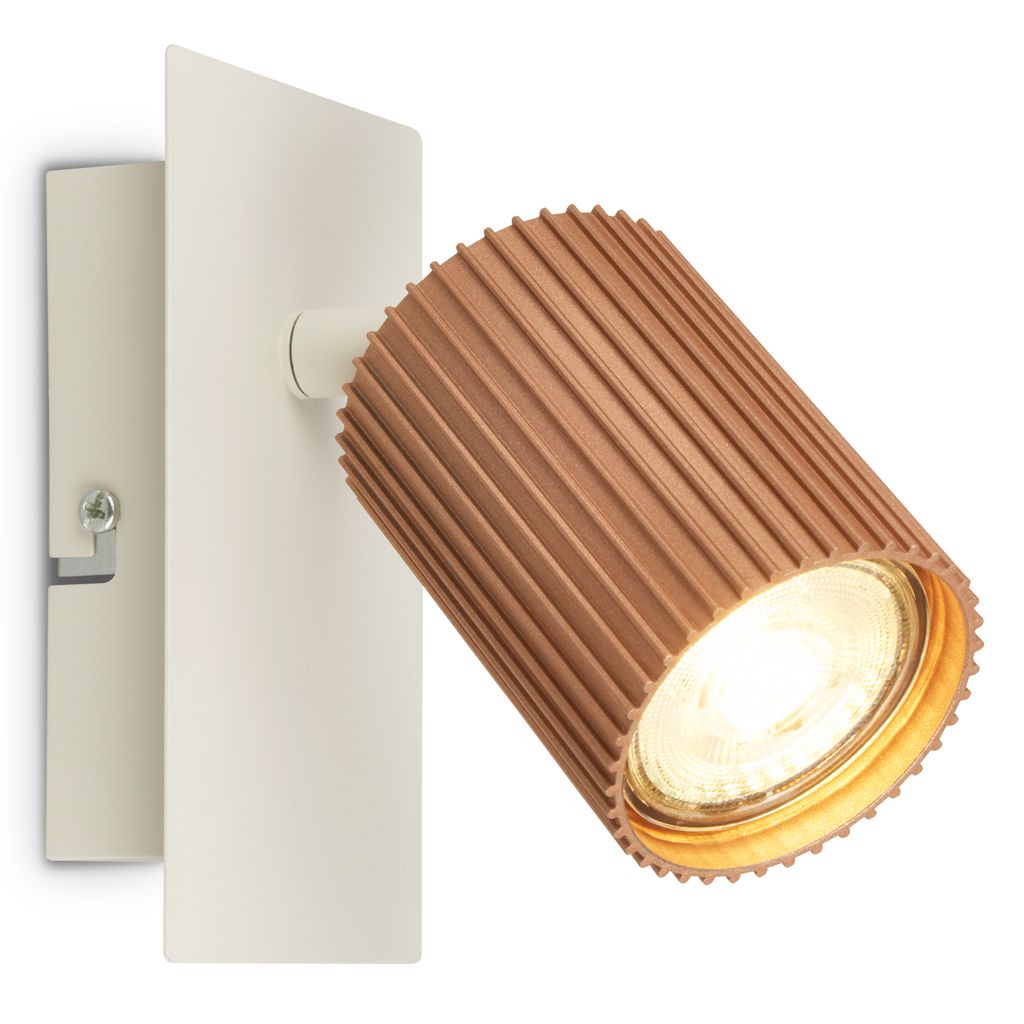 Ida Wandlampe - GU10 Fassung, max. 9W, Schwenkbar, Coffee-Warm grey