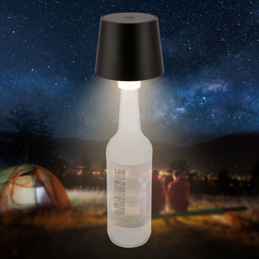 LED Flaschenlampe Flaschenlicht Tischlampe Dimmbar Touch Fernbedienung Kabellos 4