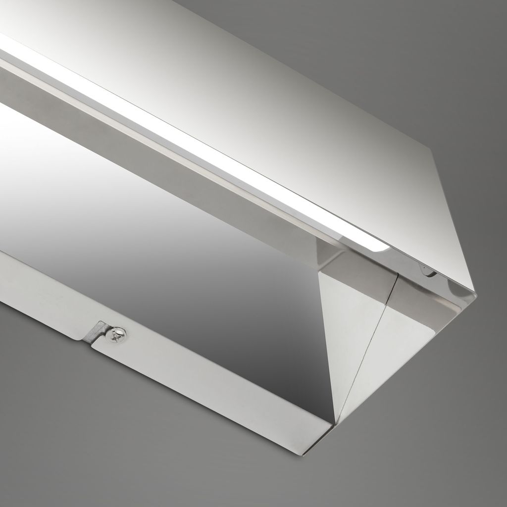 LED Wandleuchte 36 cm 8W 800lm chrom