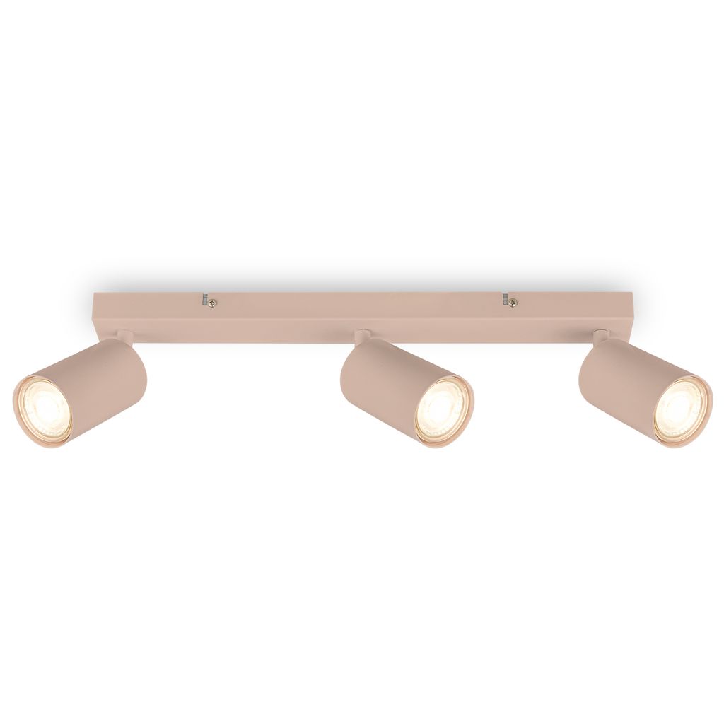Tib Deckenstrahler, Schwenkbar, On/Off via Wandschalter, 3-flammig, Beige