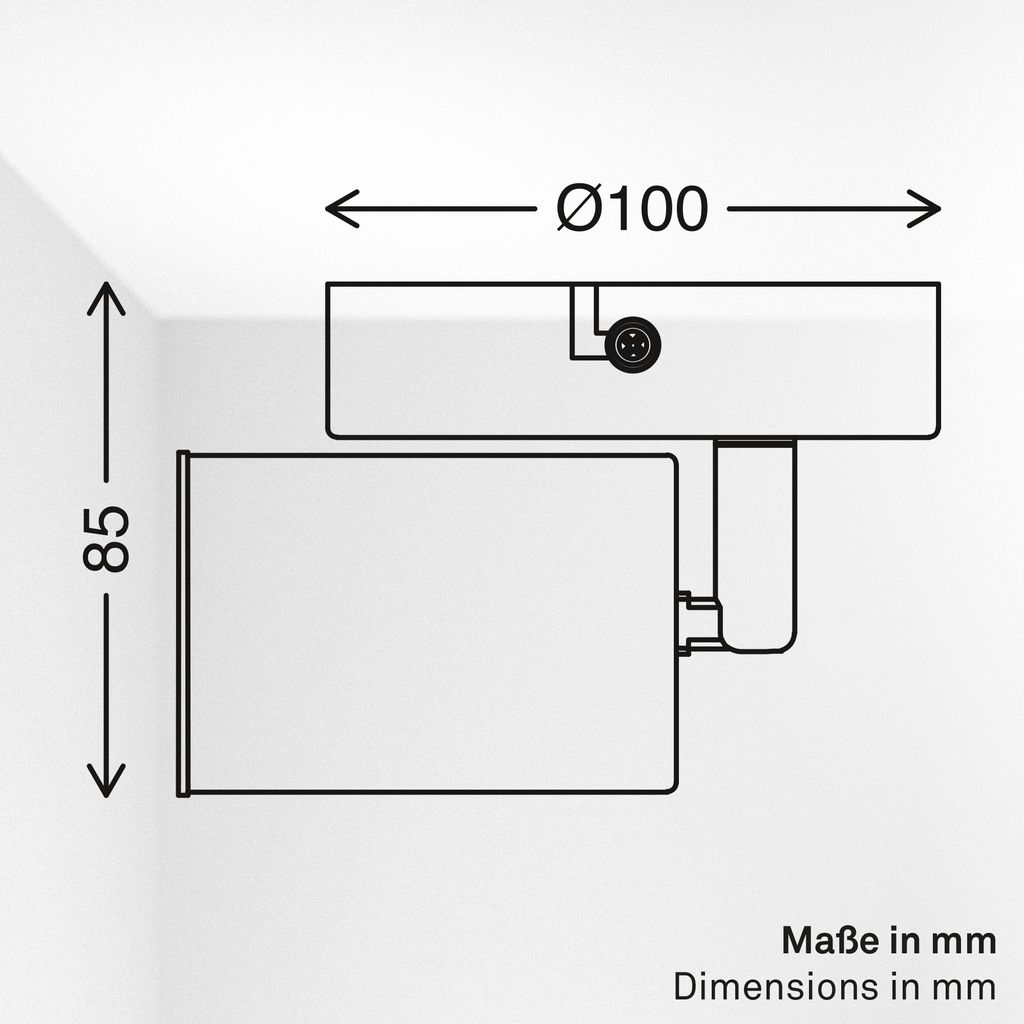 Nerida Wandlampe - GU10 Fassung, max. 9W, Schwenkbar, IP44, Chrom