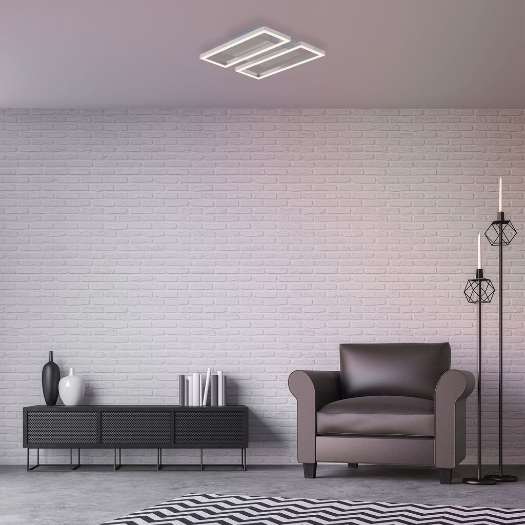 LED Frame 28 cm 2x14,5W 1400lm matt-nickel