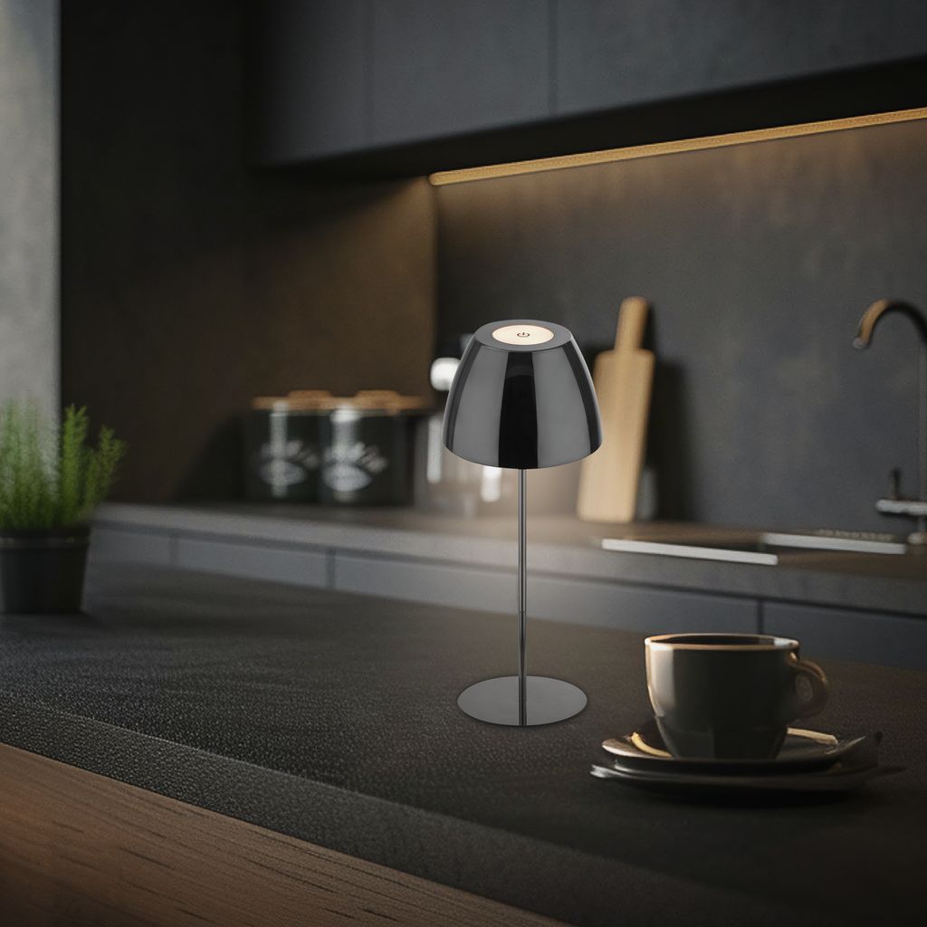 LED Tischlampe Akku LED Tischleuchte Wohnzimmer Dimmbar Kabellos Touch IP44 8