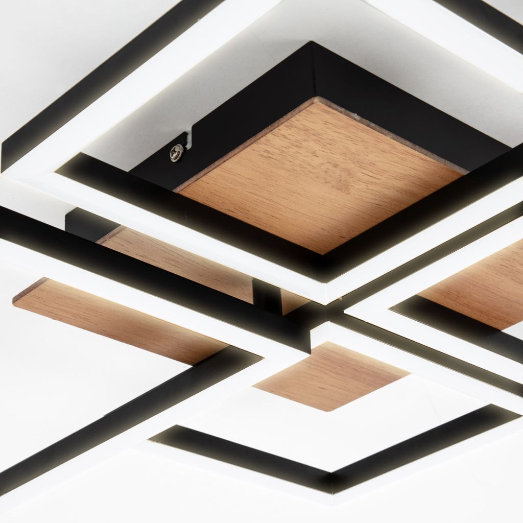 LED Deckenleuchte Dimmbar schwenkbar 44 W schwarz Metall-Kunststoff Briloner 3