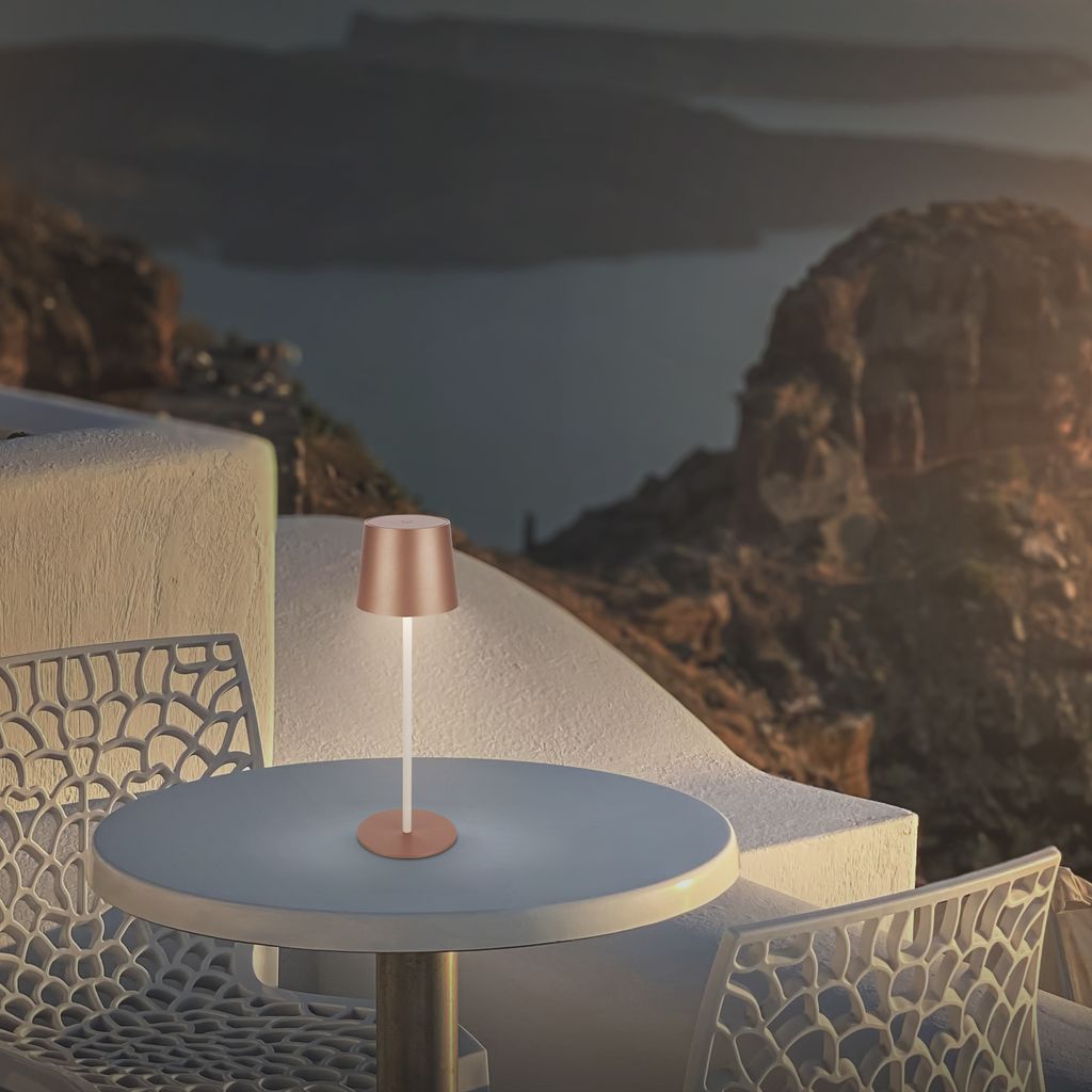 LED Tischlampe Akku LED Tischleuchte Dimmbar Kabellos Touch Aussen/Innen 8