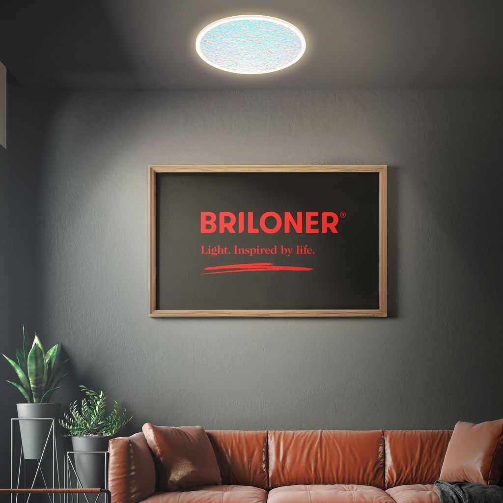 Bikager Deckenlampe Ø42 cm - 22W, 3000lm, LED, Fernbedienung, CCT, Weiß