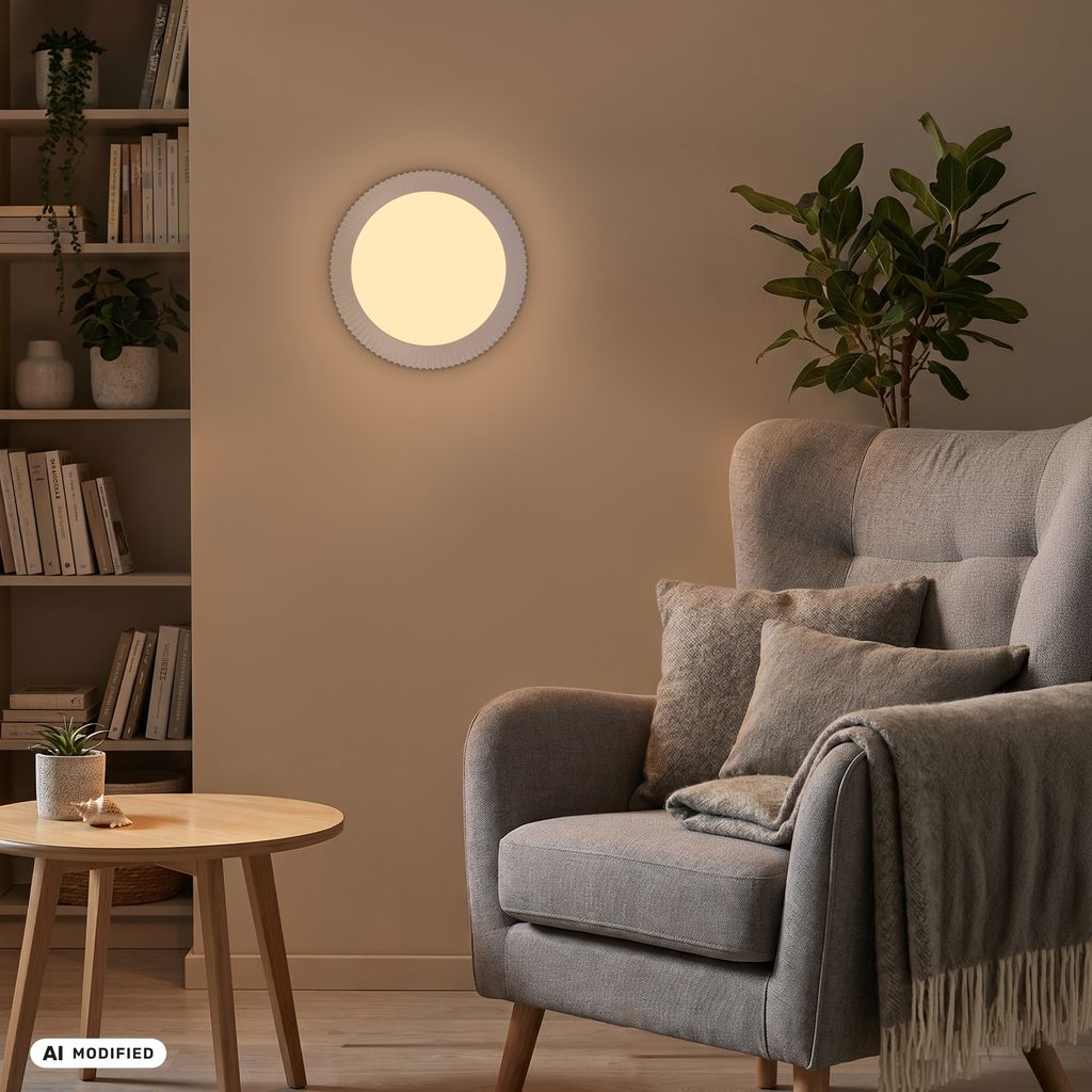 Solea Deckenlampe Ø46 cm - 18W, 2800lm, LED, Dimmbar, Fernbedienung, CCT, Beige