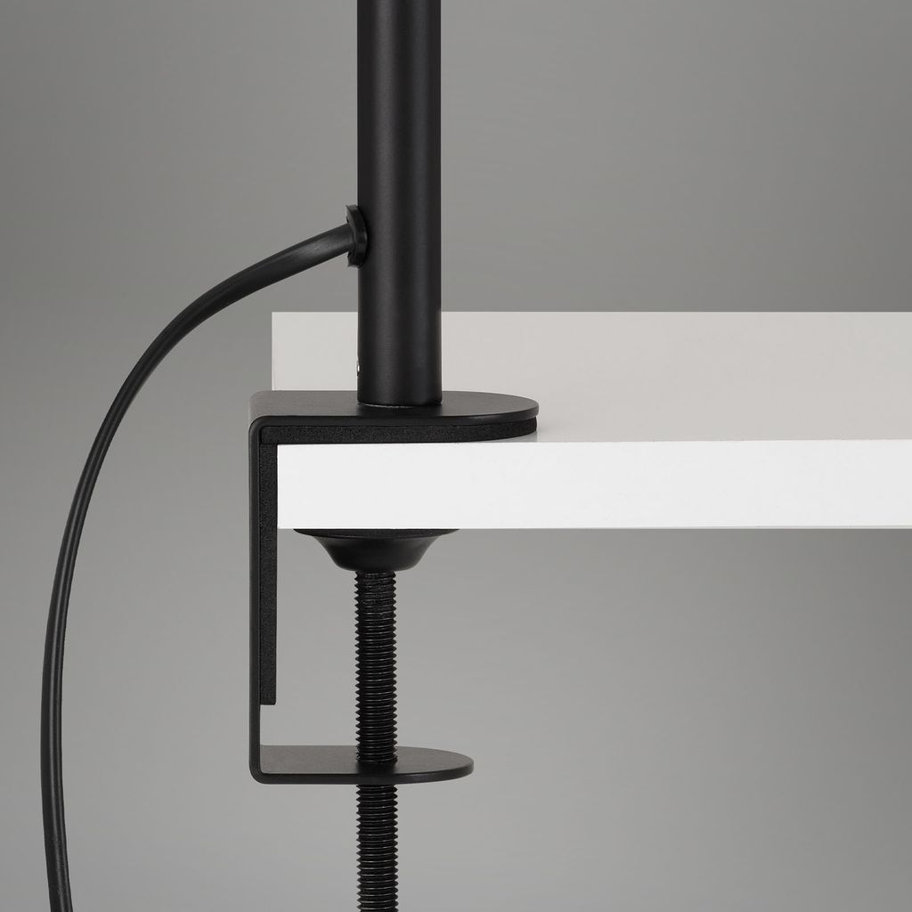 Klemmleuchte, Ø14 cm, E27, schwarz