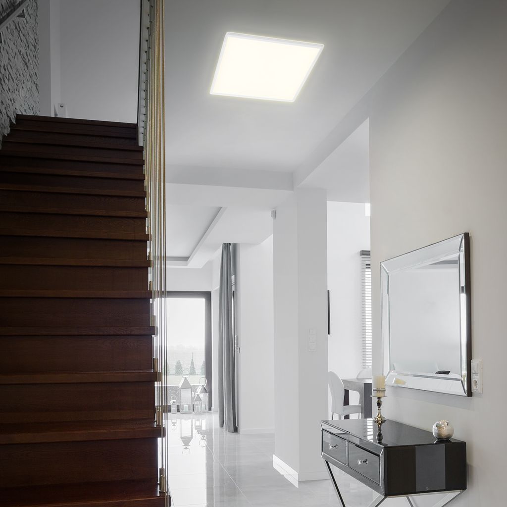 LED Panel Dimmbar Fernbedienung Ultraflach CCT 22 W weiß Kunststoff Briloner 7