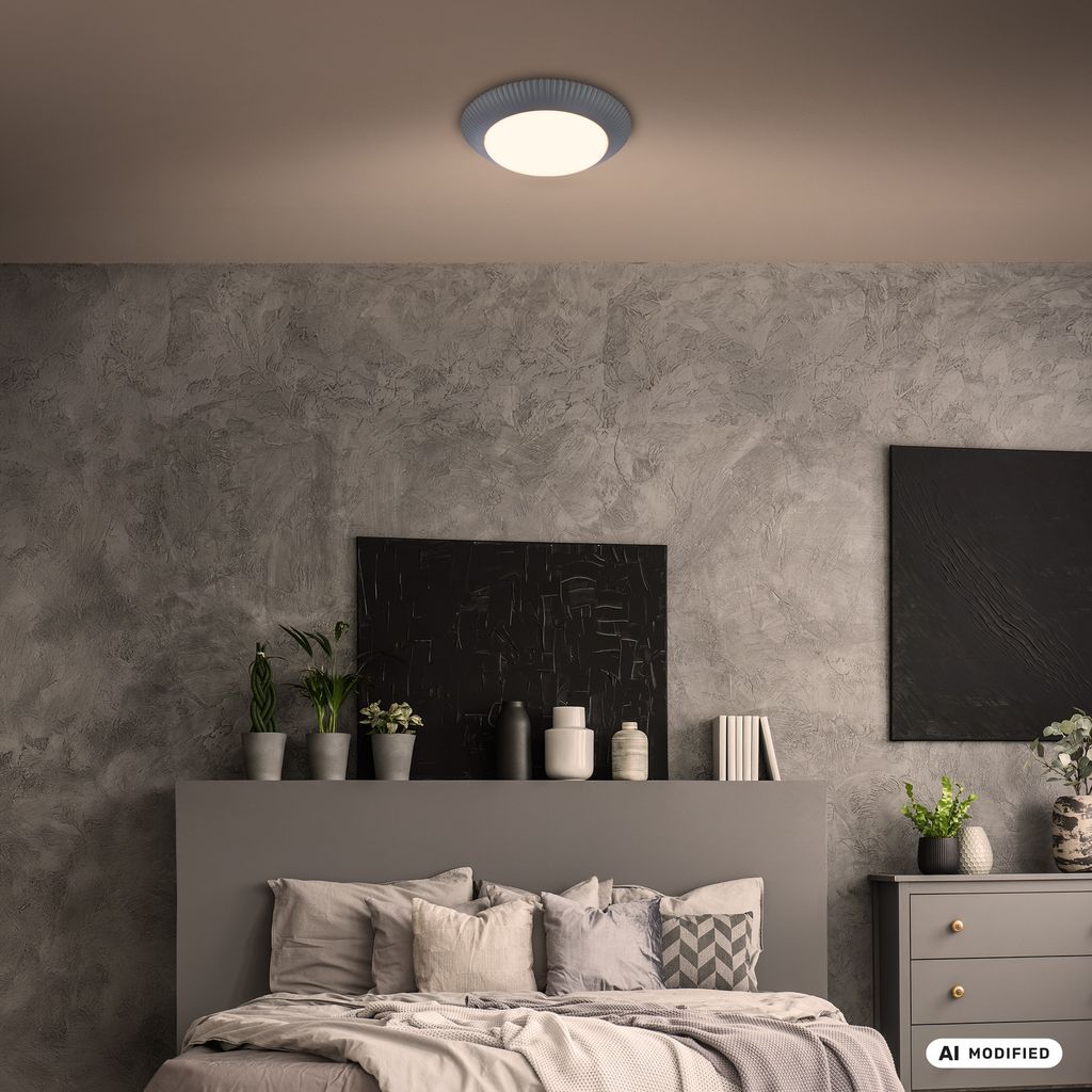 Solea Deckenlampe Ø39 cm - 17,5W, 2000lm, LED, Warmweiß, Anthrazit
