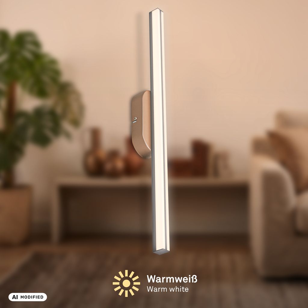 Ruth Wandlampe - 12W, 1200lm, LED, Warmweiß, Anthrazit-Bronze Metallic