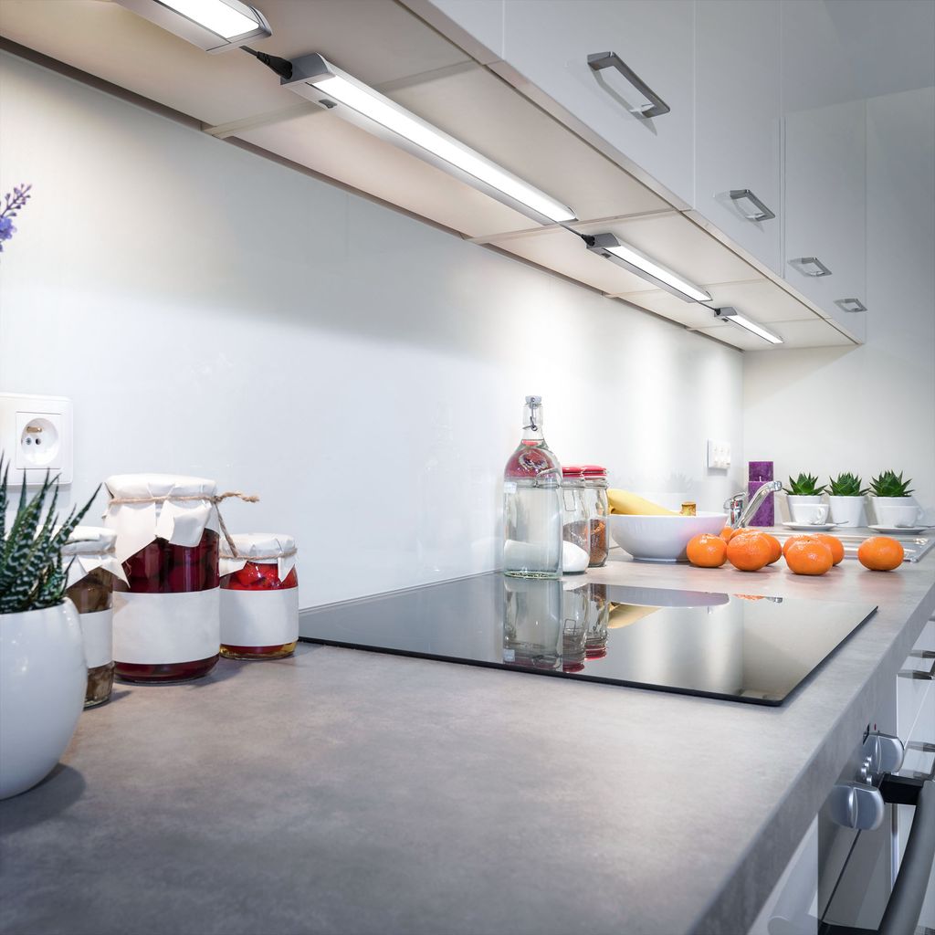 LED Unterbauleuchte - 8,5W, 1000lm, LED, Schalter, Stecker, neutralweiß, weiß