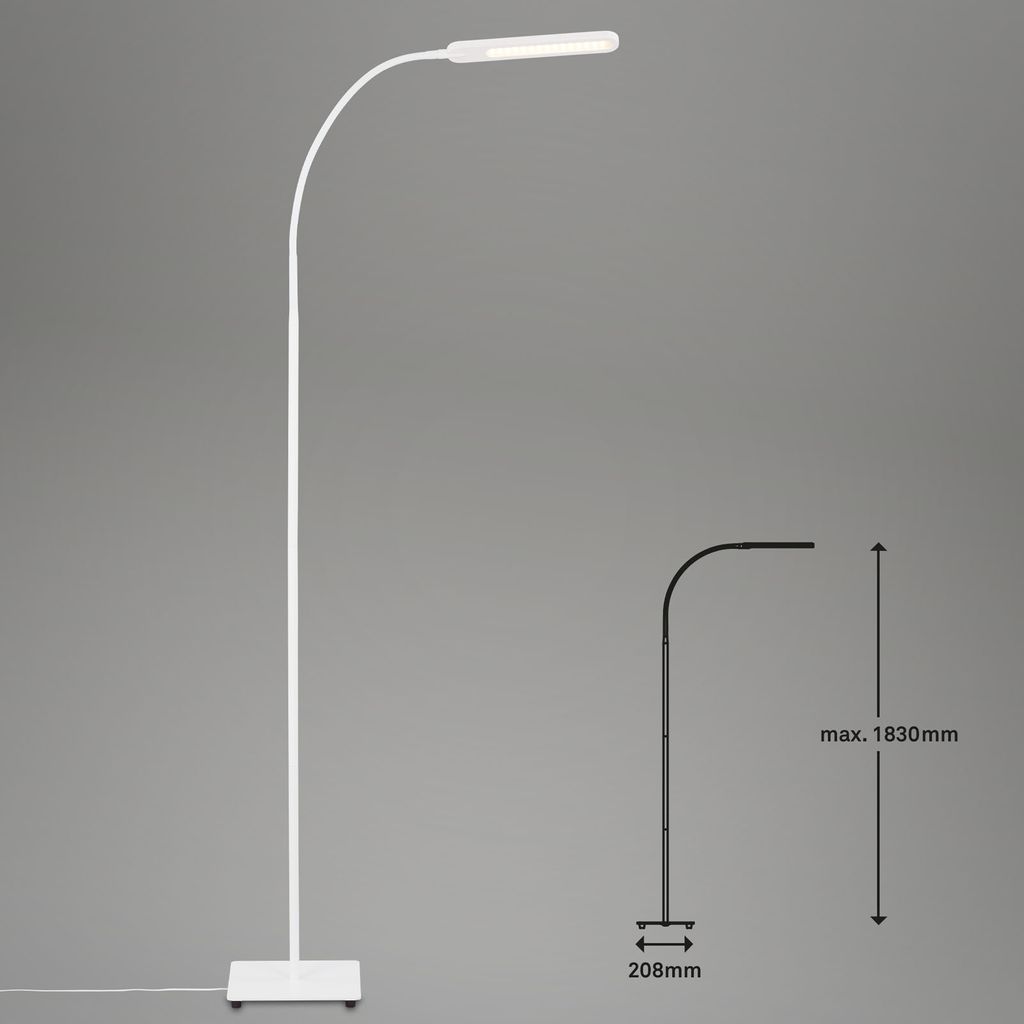 LED CCT Touch Stehleuchte 183 cm 6,5W 600lm weiß