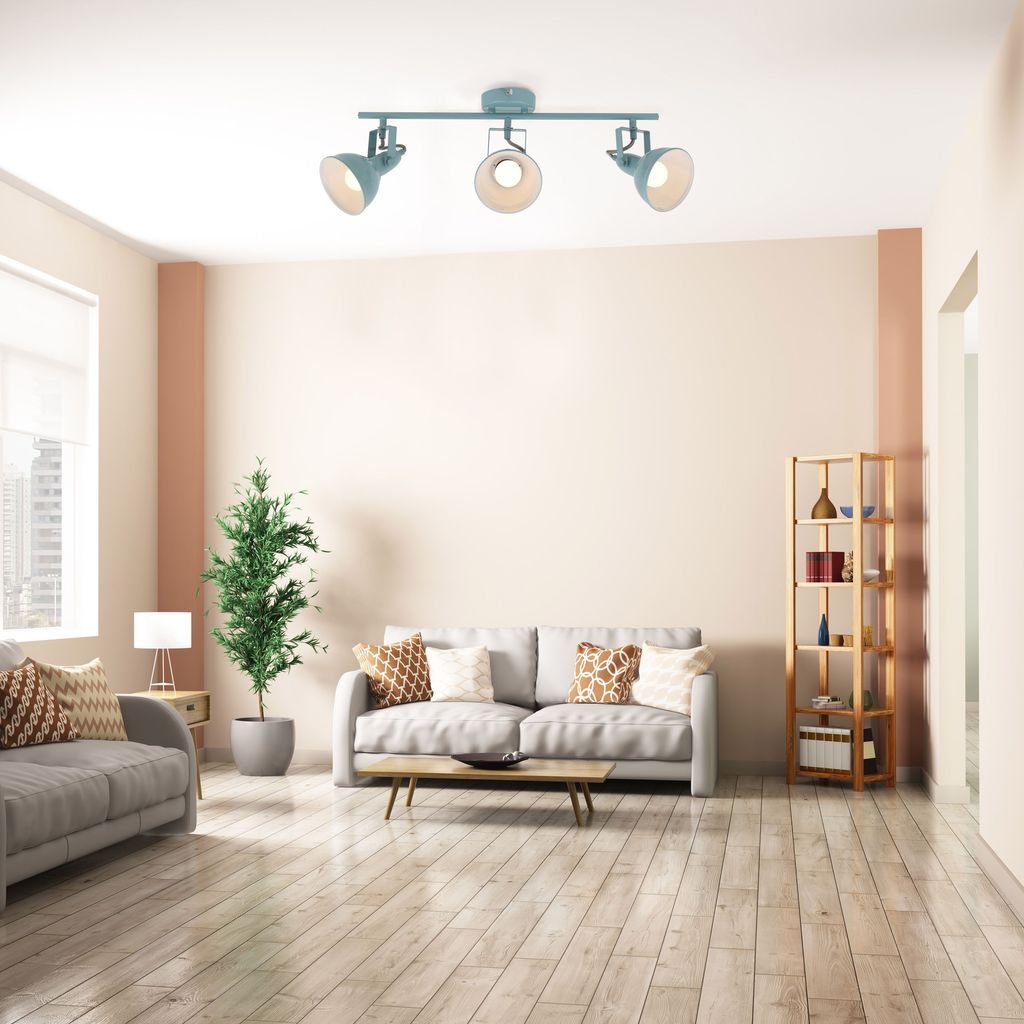 Deckenleuchte mit 3 dreh-und schwenkbaren Spots E14 max. 40 W Briloner 9