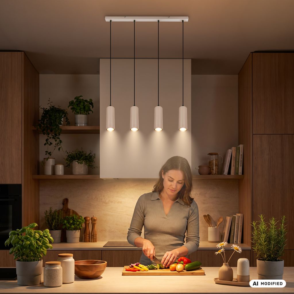 Ida Pendant Light - GU10 Socket, Max. 9W, Height-Adjustable, Beige