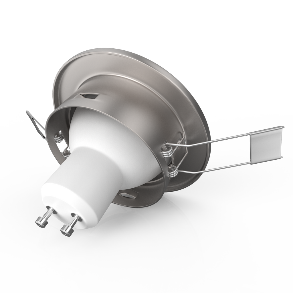 Einbauspot 68mm 5er Set - GU10, 5W, 400lm, LED, dimmbar, warmweiß, matt-nickel