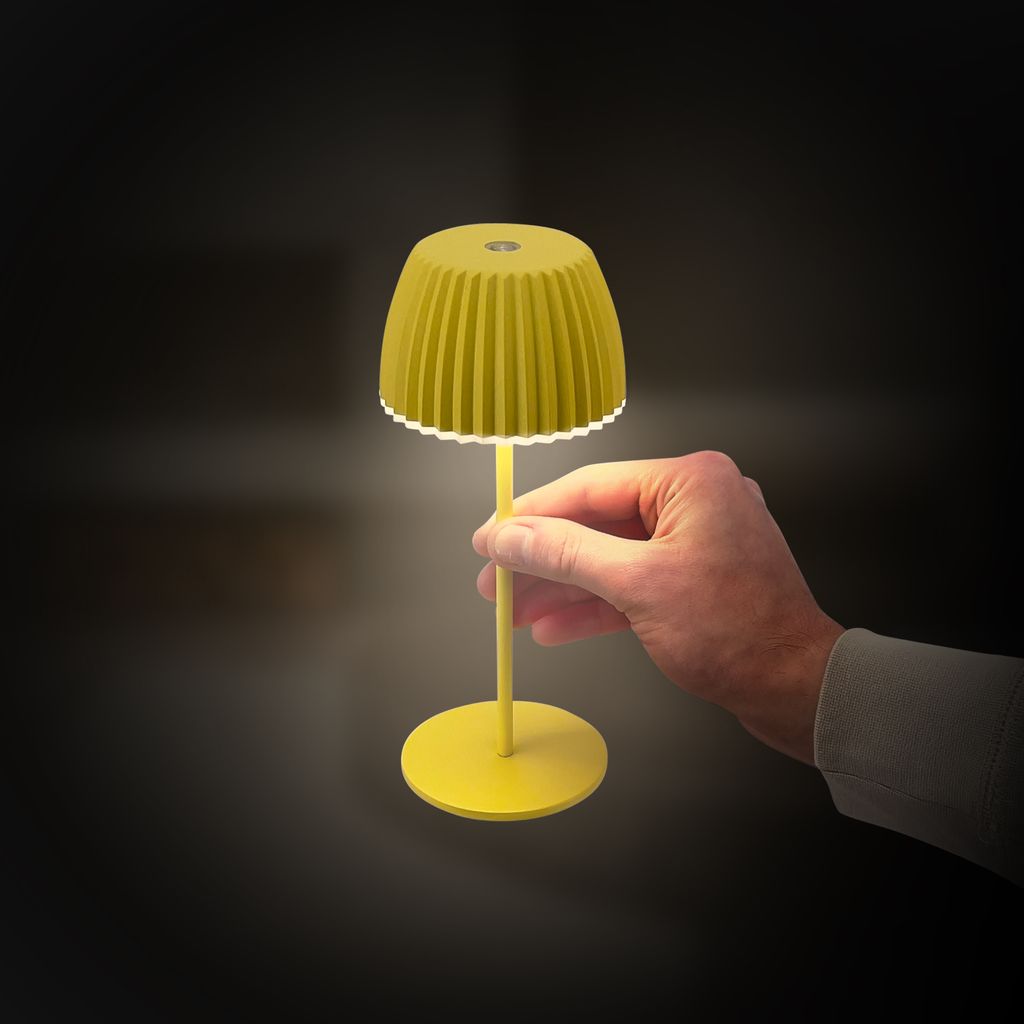 LED Tischlampe Akku LED Tischleuchte Dimmbar Kabellos Touch Aussen/Innen 3
