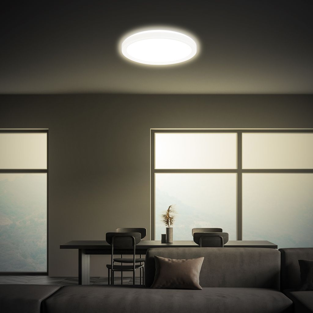 LED Deckenlampe LED Panel Deckenleuchte Flach Indirektes Licht Neutralweiß 3