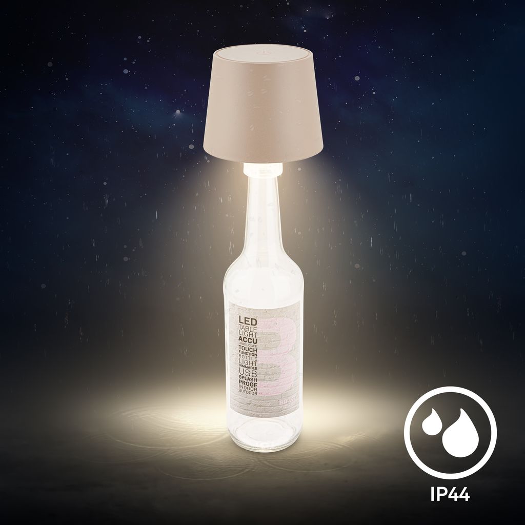 LED Flaschenlampe Flaschenlicht Tischlampe Dimmbar Touch Fernbedienung Kabellos 4