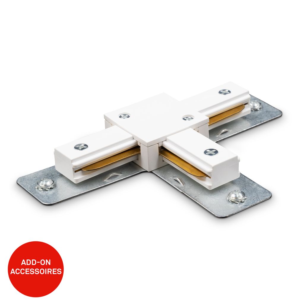 Rail T-Verbinder - 230V Schienensystem, Zubehör, Erweiterung, Weiß