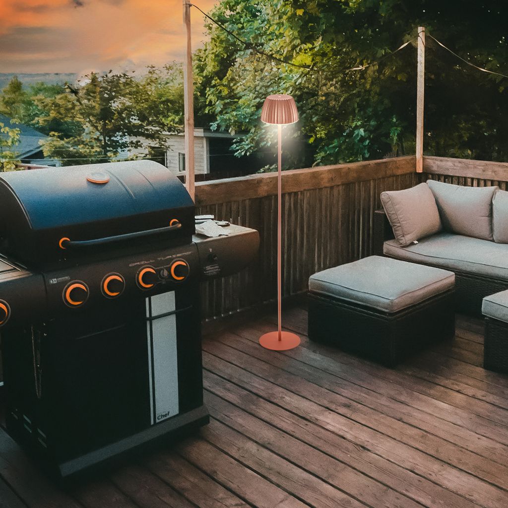 LED Stehlampe kabellos LED Stehleuchte Standleuchte Akku Wohnzimmer dimmbar 7