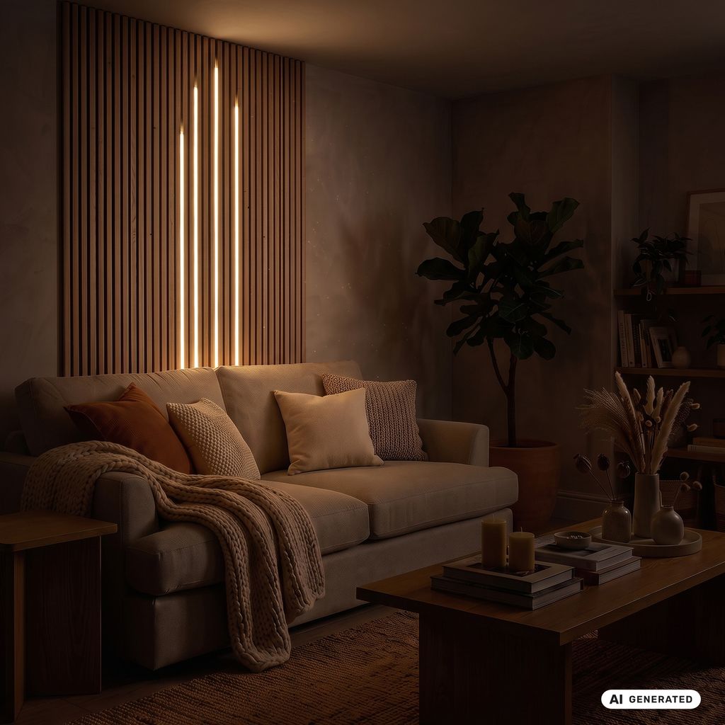 Extension Set COB LED Strip for Wall Panels 260cm, Warm White, Self-adhesive