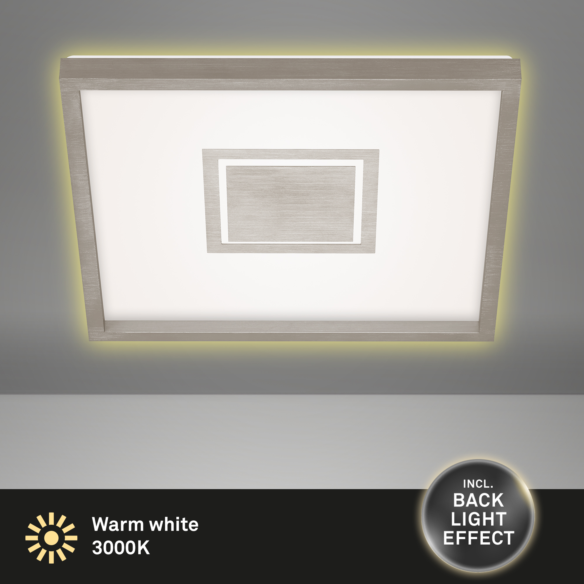 LED Panel 42.3 cm 3000 LUMEN 22 WATT Matt-Nickel 1