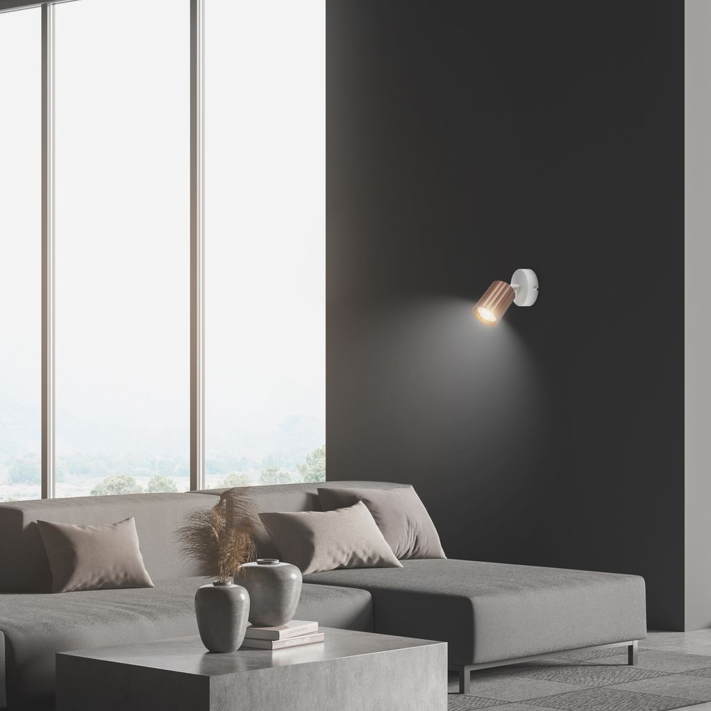 Adjustable GU10 Spot Light Coffee – Metal Housing, Wall/Ceiling Mount
