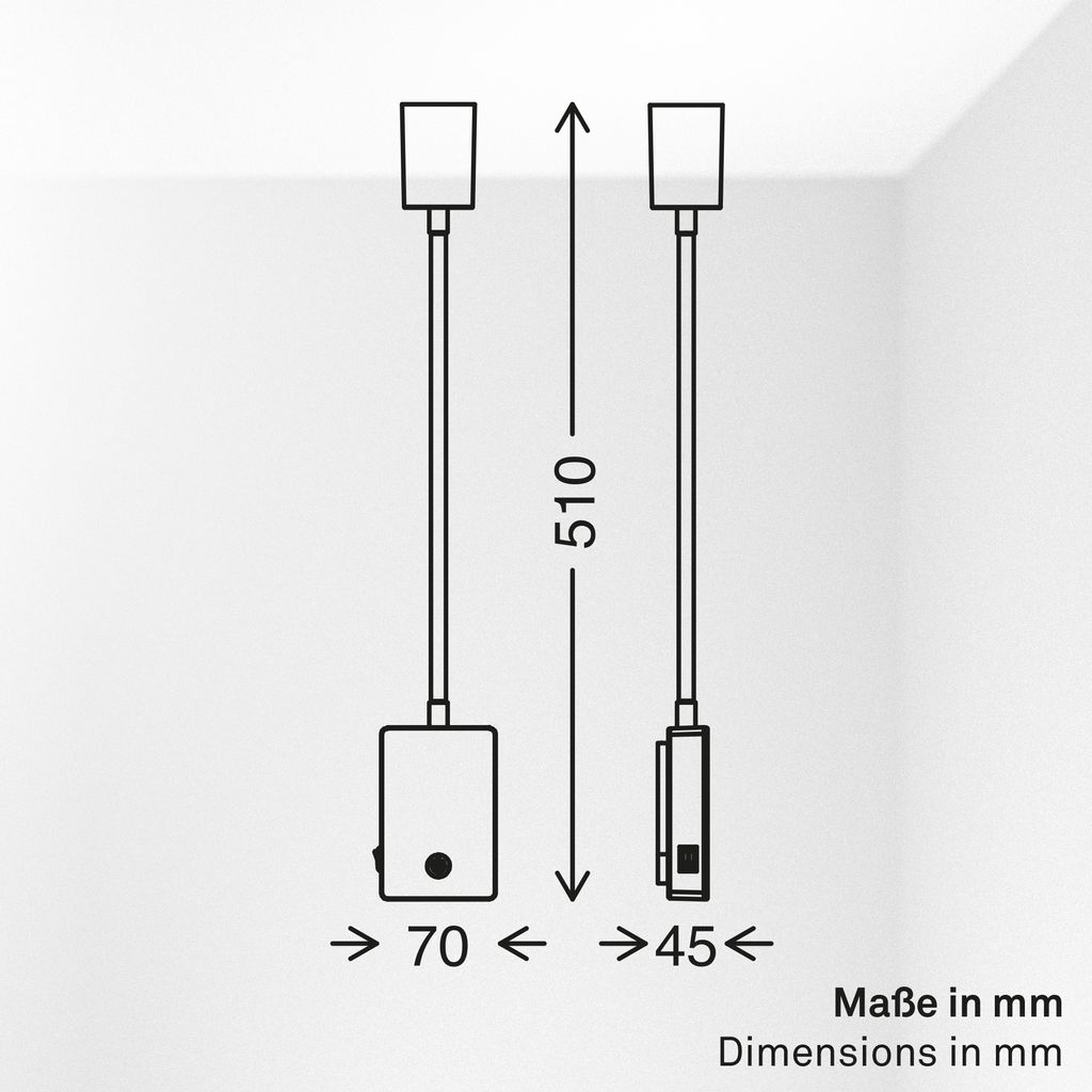 Smooth Reading Lamp - 2W, 150lm, Rechargeable Battery, LED, Dimmable, White
