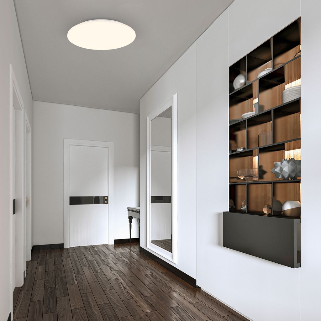 Sensor LED Deckenleuchte, 35 cm, 18W, 1880lm, weiß
